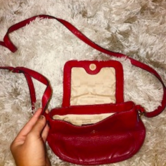 TWO Michael Kors Crossbody Bags; Red, Black - Picture 2 of 3